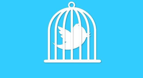 Twitter censorship bird cage jail
