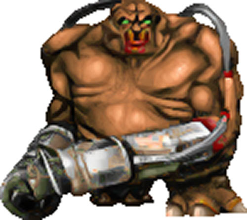 Doom II Mancubus looks like a fat White woman