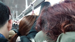 Selfishness is important to claim your spot on crowded subways in China